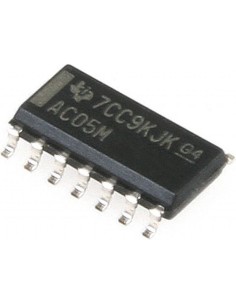 CD74AC05M, Инвертер 6-ти канальный с открытым стоком