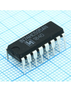 IN74HC595AN, Регистр сдвиговый 8 бит параллельный вход,...