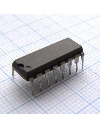 SN74ALS163BN, 4-разрядный двоичный счетчик с синхронизацией, 16DIP