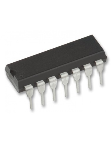 SN74HC03N, 4 элемента 2И-НЕ, 14-DIP