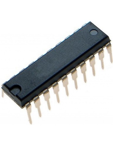 SN74HC245N, Шинный формирователь неинвертирующий двунаправленный 8-бит КМОП кристалл, DIP20