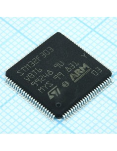 STM32F303VBT6TR, Микроконтроллер STM 32-бит ядро ARM 128K...