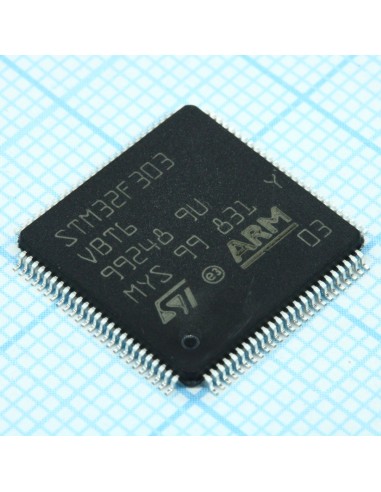 STM32F303VBT6TR, Микроконтроллер STM 32-бит ядро ARM 128K Флэш-память 32кБ ОЗУ LQFP-100