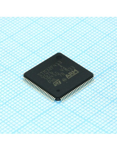 STM32F413VGT6, Микроконтроллер STM 32-бит ядро ARM Cortex M4 RISC 1МБ Флэш-память 3.3В 100-Pin LQFP лоток