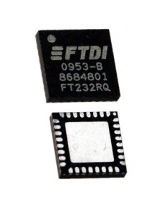 FT232RQ-REEL, Интерфейс: USB  UART