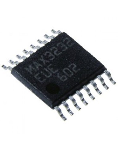 MAX3232EUE+, RS-232 трансивер 120кБит/сек  Uпит+3...+5.5V  0.3mA  2Dr/2Re  -40...+85C