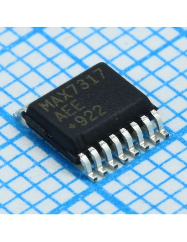 MAX7317AEE+T, Расширитель шины SPI 26МГц 3.6В 16-Pin QSOP лента на катушке