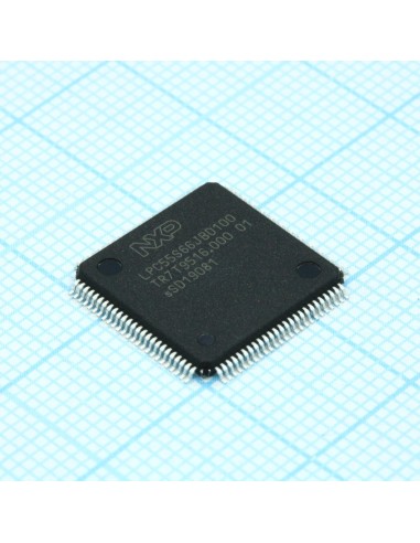 LPC55S66JBD100K, Микроконтроллер NXP ядро ARMCORTEX-M33,320кБ статическое ОЗУ 640кБ Флэш-память 32-бит счетчик-таймер